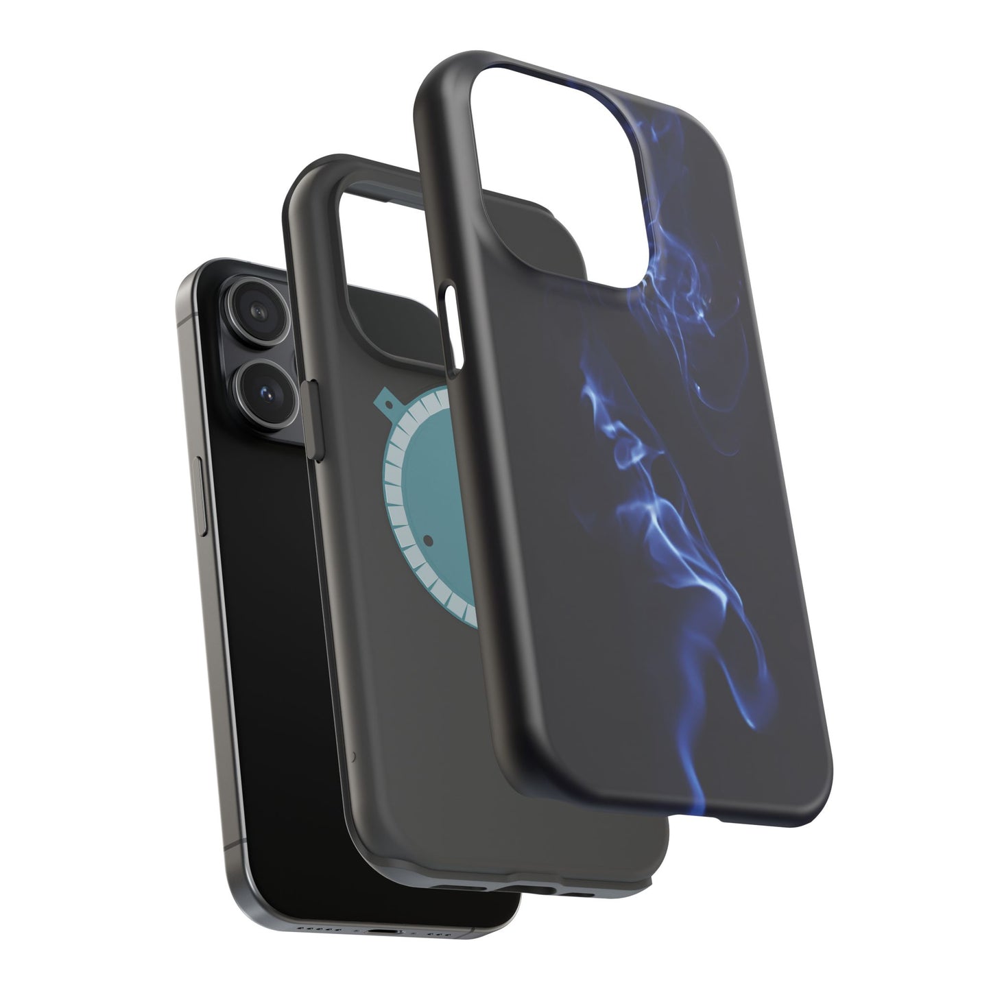 Elegant Smoke Design Magnetic Tough Cases for iPhone - Stylish Protection