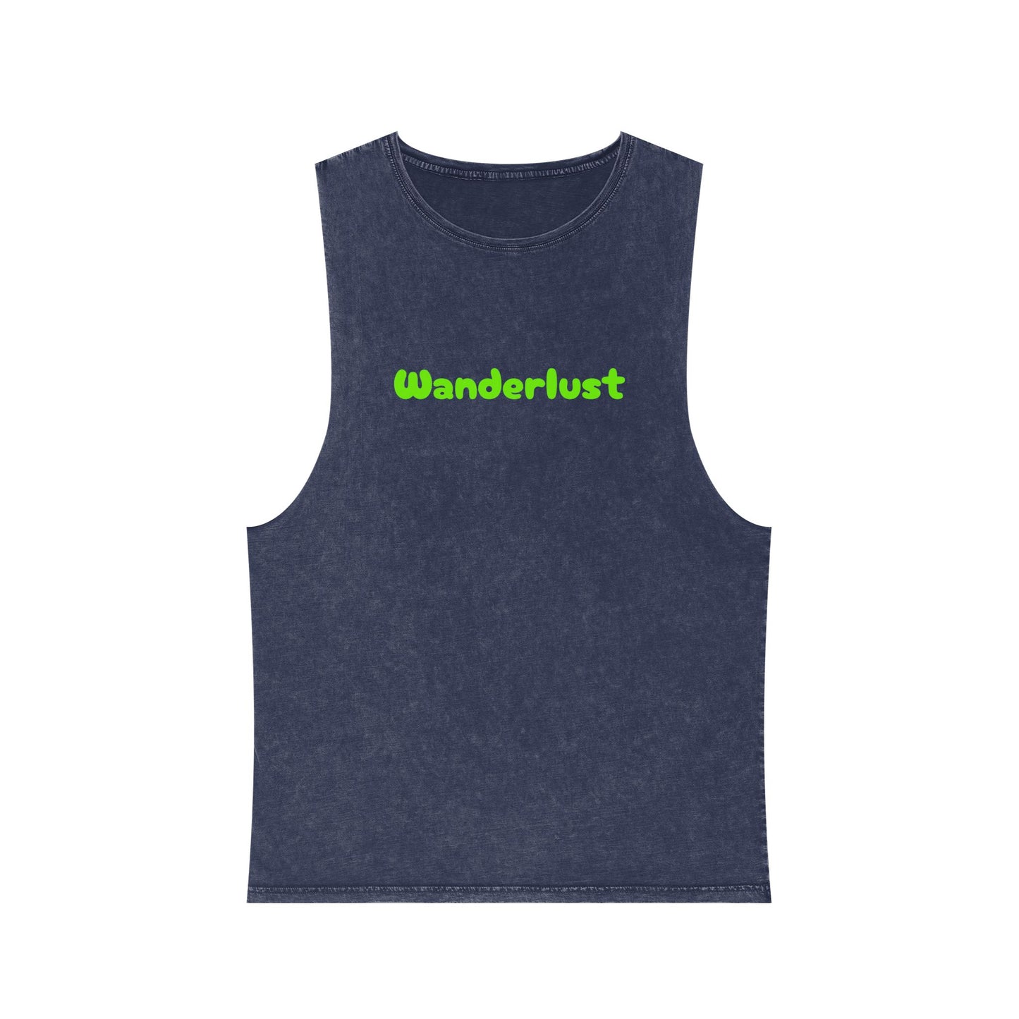 Unisex Stonewash wanderlust Tank Top