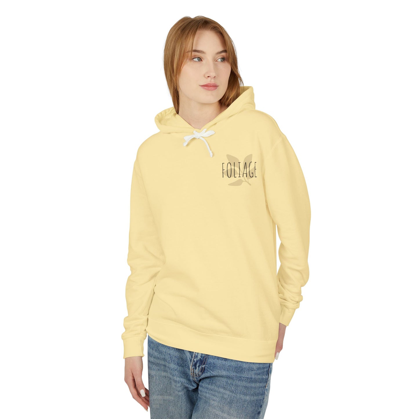 Foliage Unisex Lightweight Hooded Sweatshirt - Nature-Inspired Comfort for All Seasons