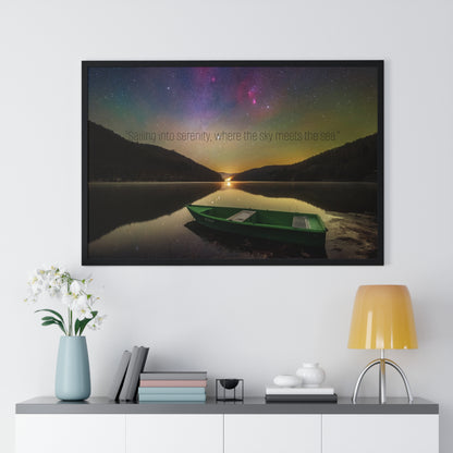 Framed Poster - Sailing into Serenity Art -  Frame - Multiple Sizes