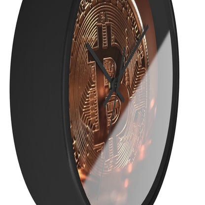 Bitcoin Wall Clock - Stylish Cryptocurrency Decor for Tech Lovers