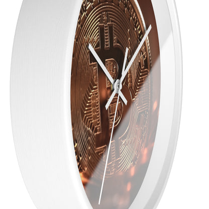 Bitcoin Wall Clock - Stylish Cryptocurrency Decor for Tech Lovers