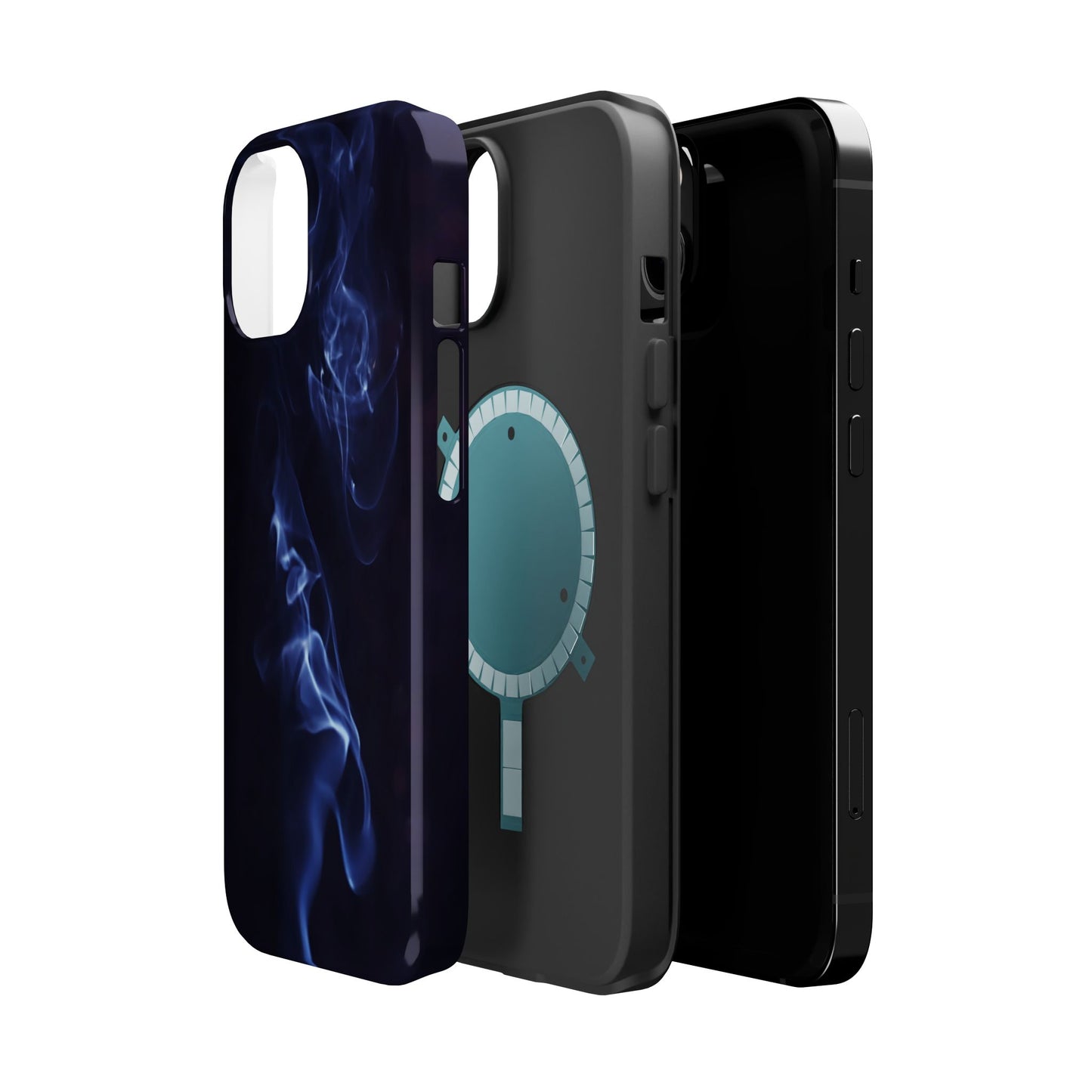 Elegant Smoke Design Magnetic Tough Cases for iPhone - Stylish Protection