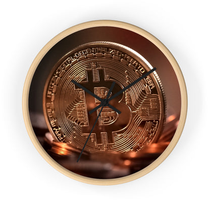 Bitcoin Wall Clock - Stylish Cryptocurrency Decor for Tech Lovers