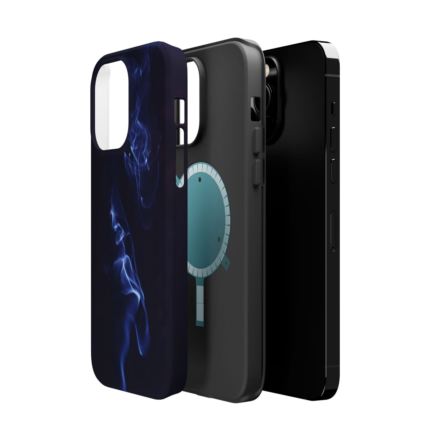 Elegant Smoke Design Magnetic Tough Cases for iPhone - Stylish Protection