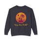 Unisex Lightweight Crewneck Sweatshirt - "Sun, Sea, Smile" Tropical Vibes