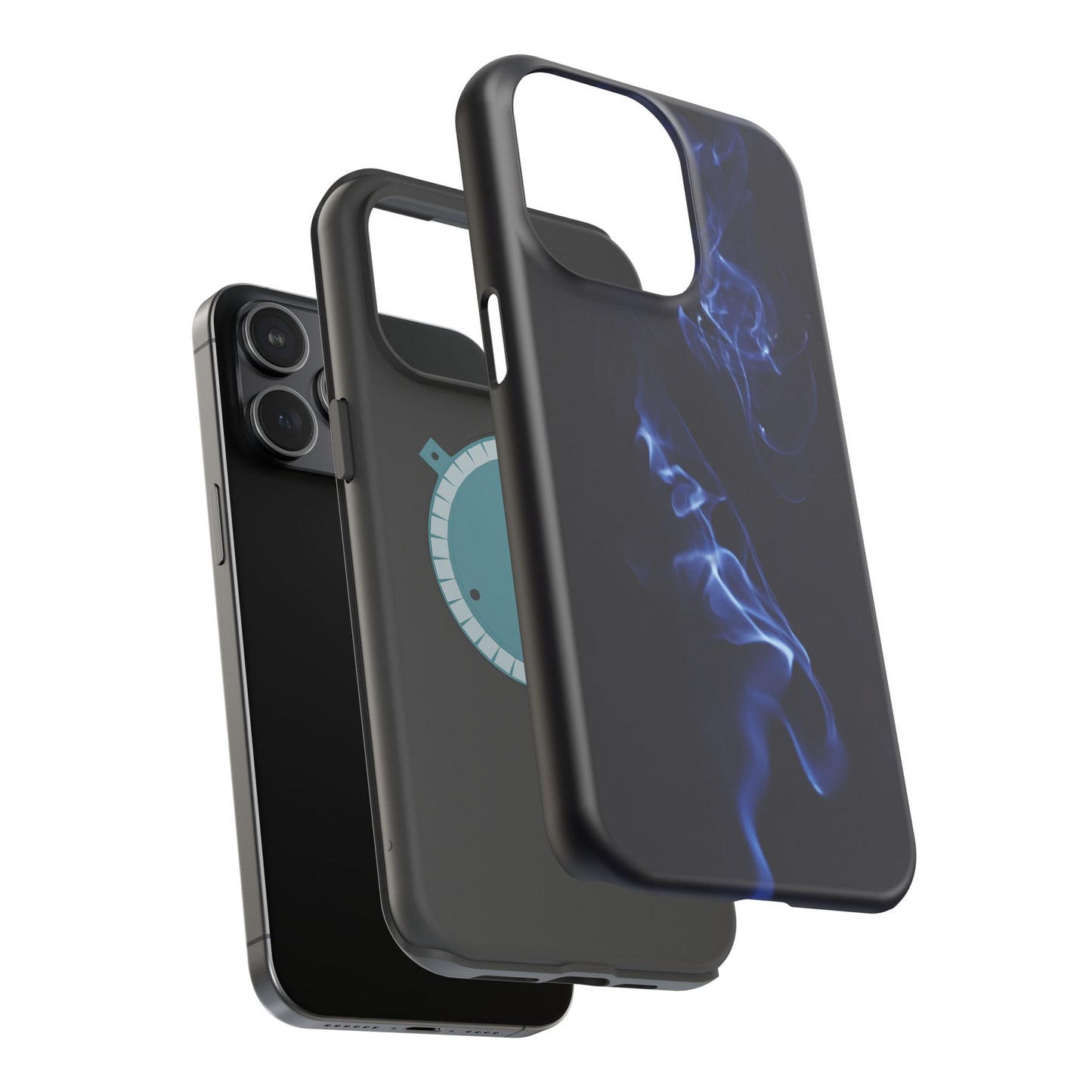 Elegant Smoke Design Magnetic Tough Cases for iPhone - Stylish Protection