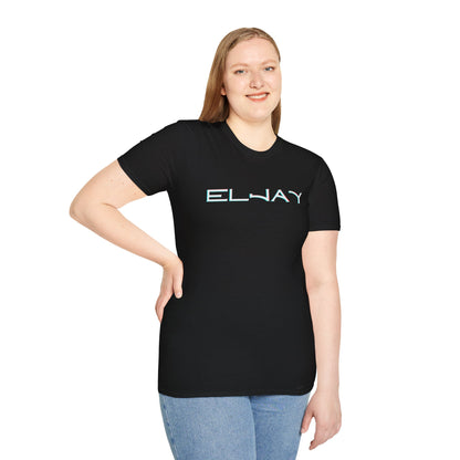 Trendy Unisex Softstyle T-Shirt with 'ELWAY' Graphic - Perfect for Casual Wear and Gifts