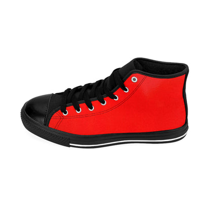 Vibrant Red Classic High-Top Sneakers for Everyday Style