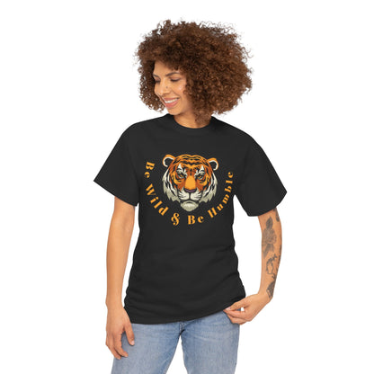 Be Wild & Be Humble Unisex Heavy Cotton Tee - Statement T-Shirt for Adventurers