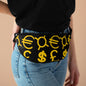 Trendy Currency Symbols Fanny Pack - Stylish Waist Bag for Everyday Use