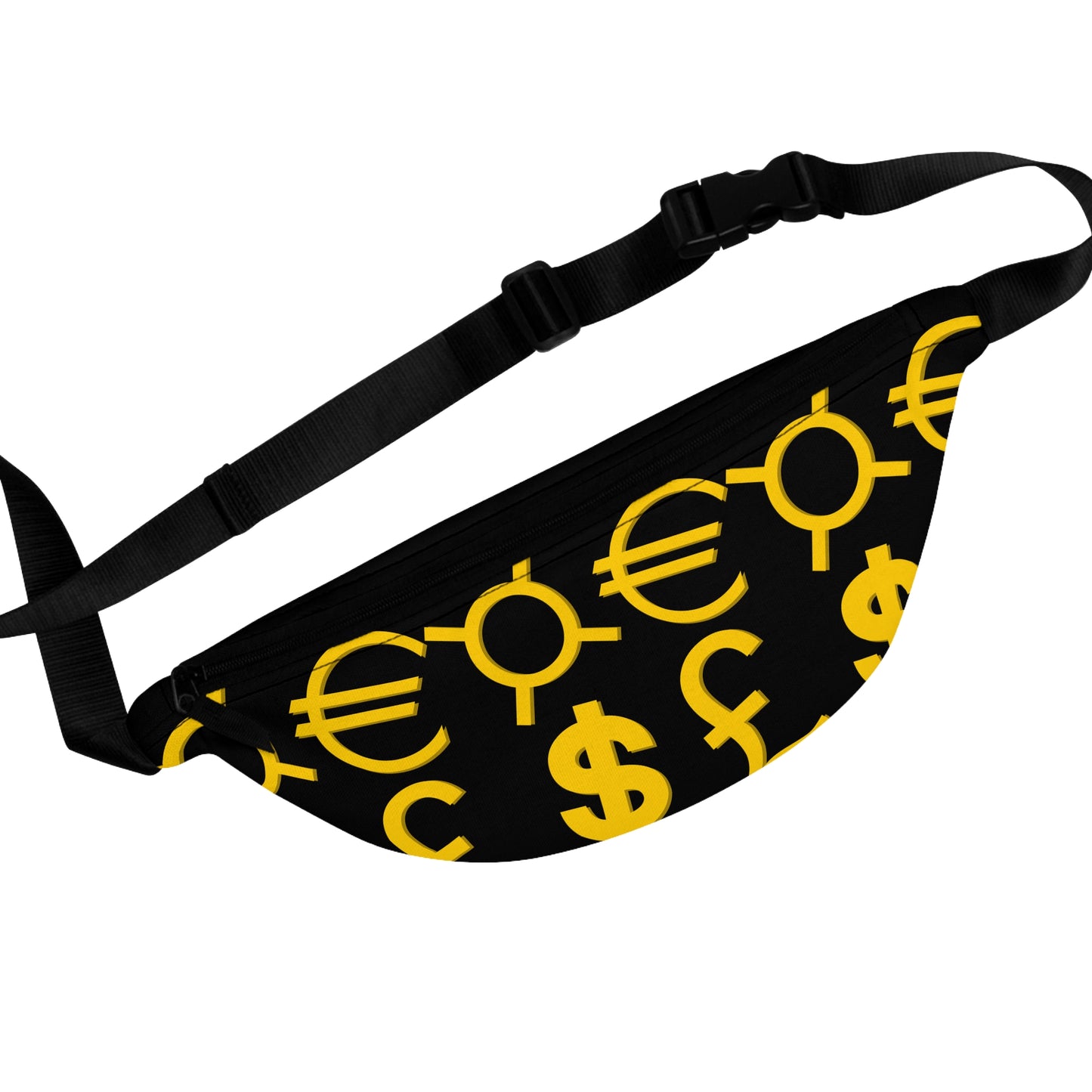 Trendy Currency Symbols Fanny Pack - Stylish Waist Bag for Everyday Use