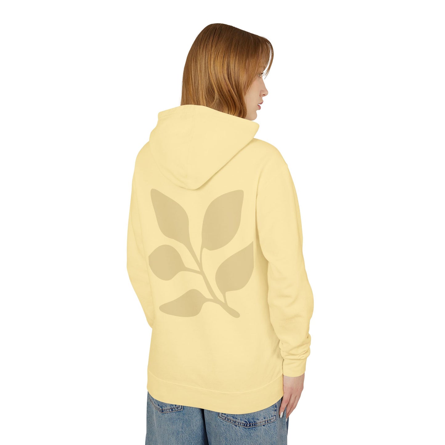 Foliage Unisex Lightweight Hooded Sweatshirt - Nature-Inspired Comfort for All Seasons