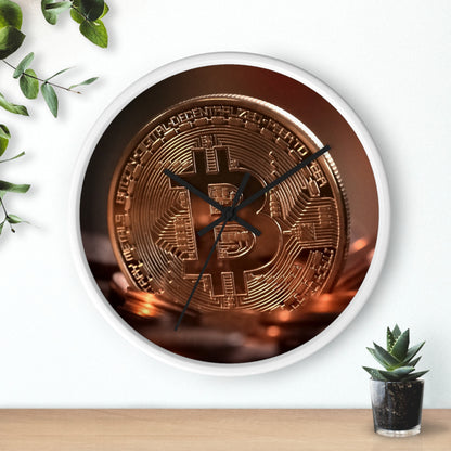 Bitcoin Wall Clock - Stylish Cryptocurrency Decor for Tech Lovers