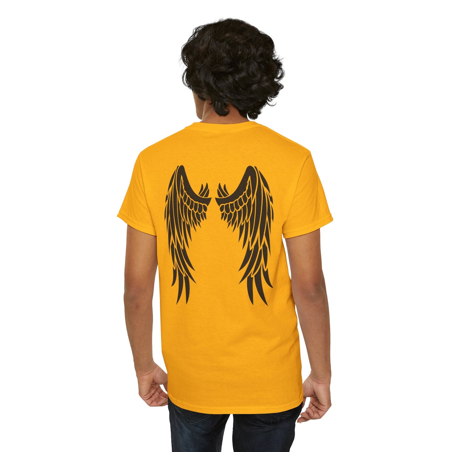 Be Brave Fly High Unisex Heavy Cotton Tee with Wings