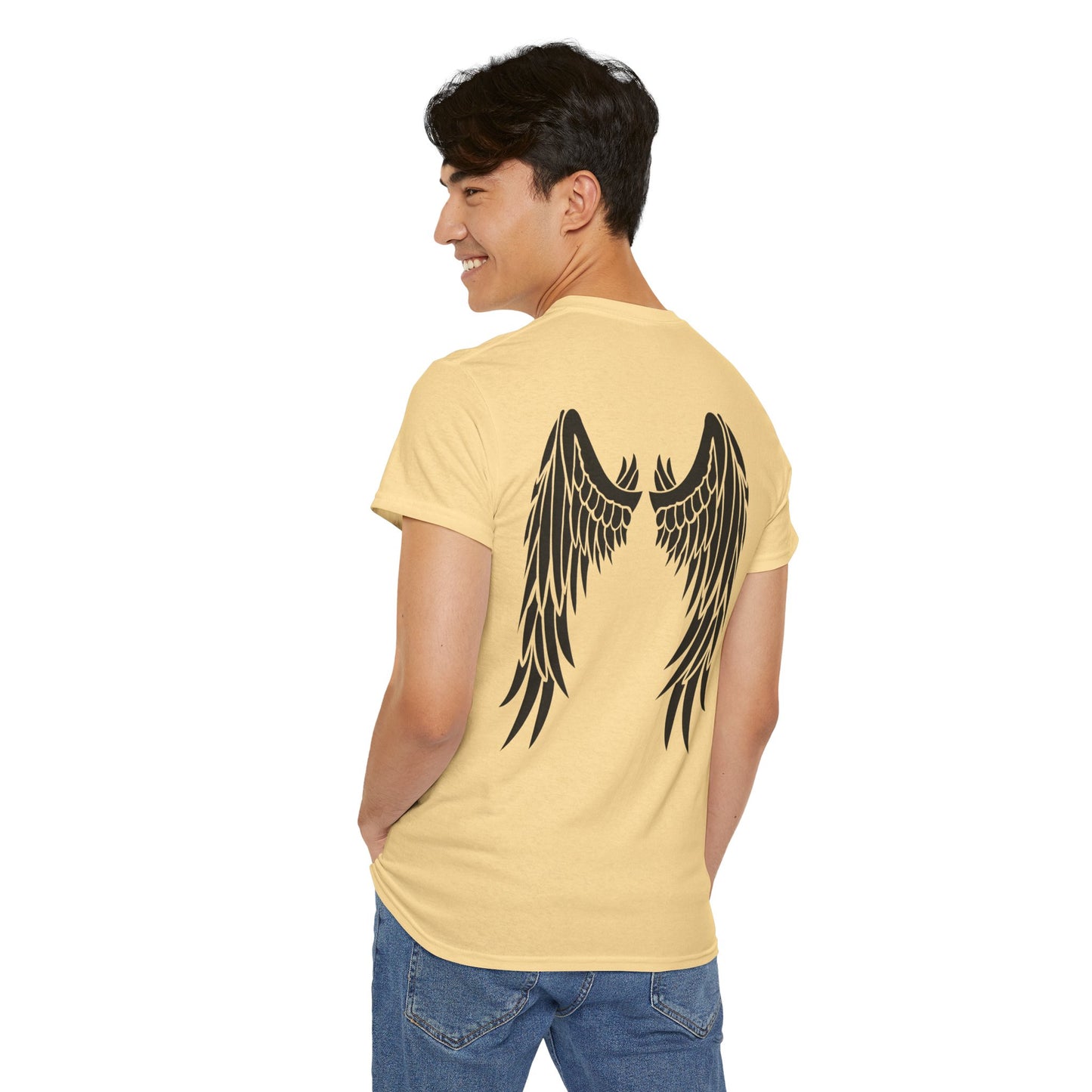 Be Brave Fly High Unisex Heavy Cotton Tee with Wings