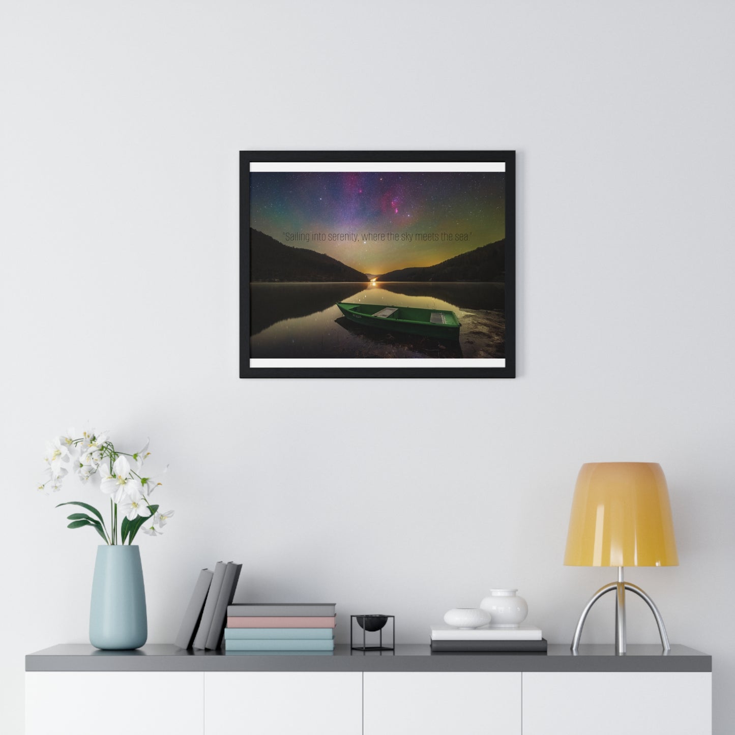 Framed Poster - Sailing into Serenity Art -  Frame - Multiple Sizes