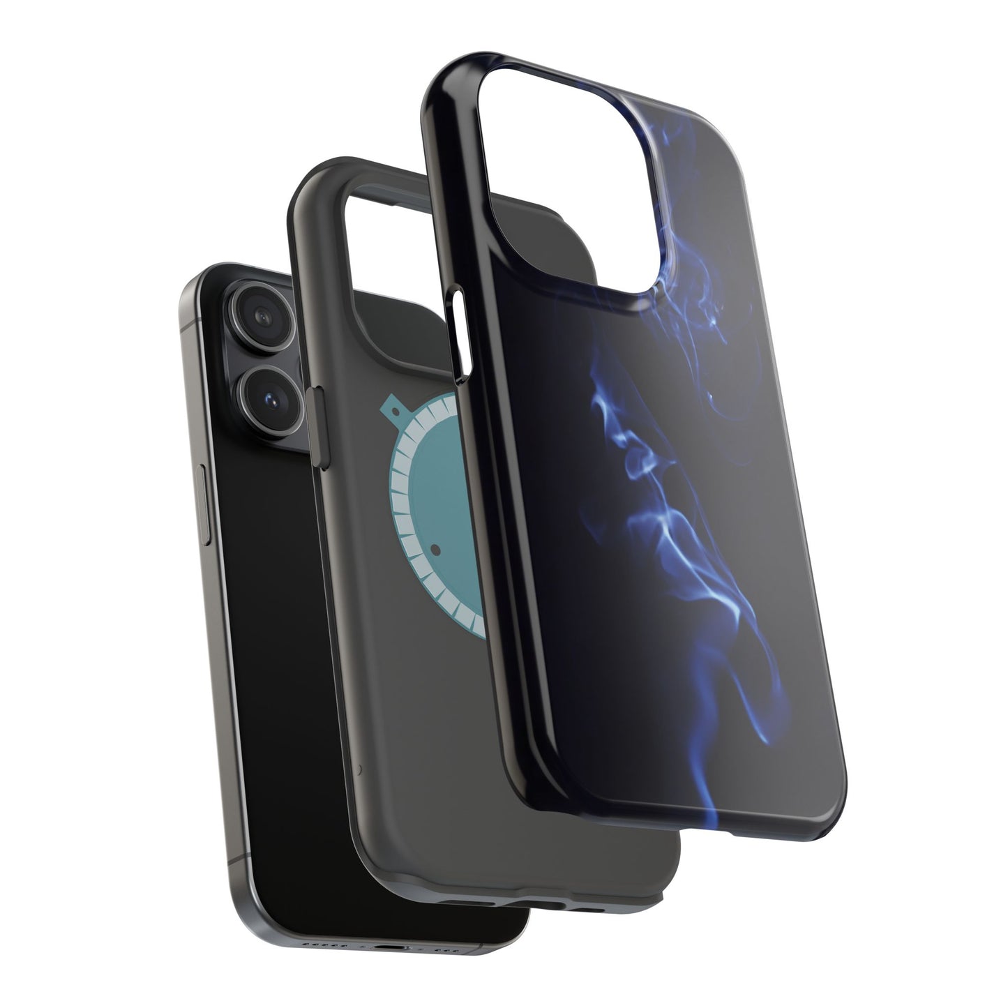 Elegant Smoke Design Magnetic Tough Cases for iPhone - Stylish Protection