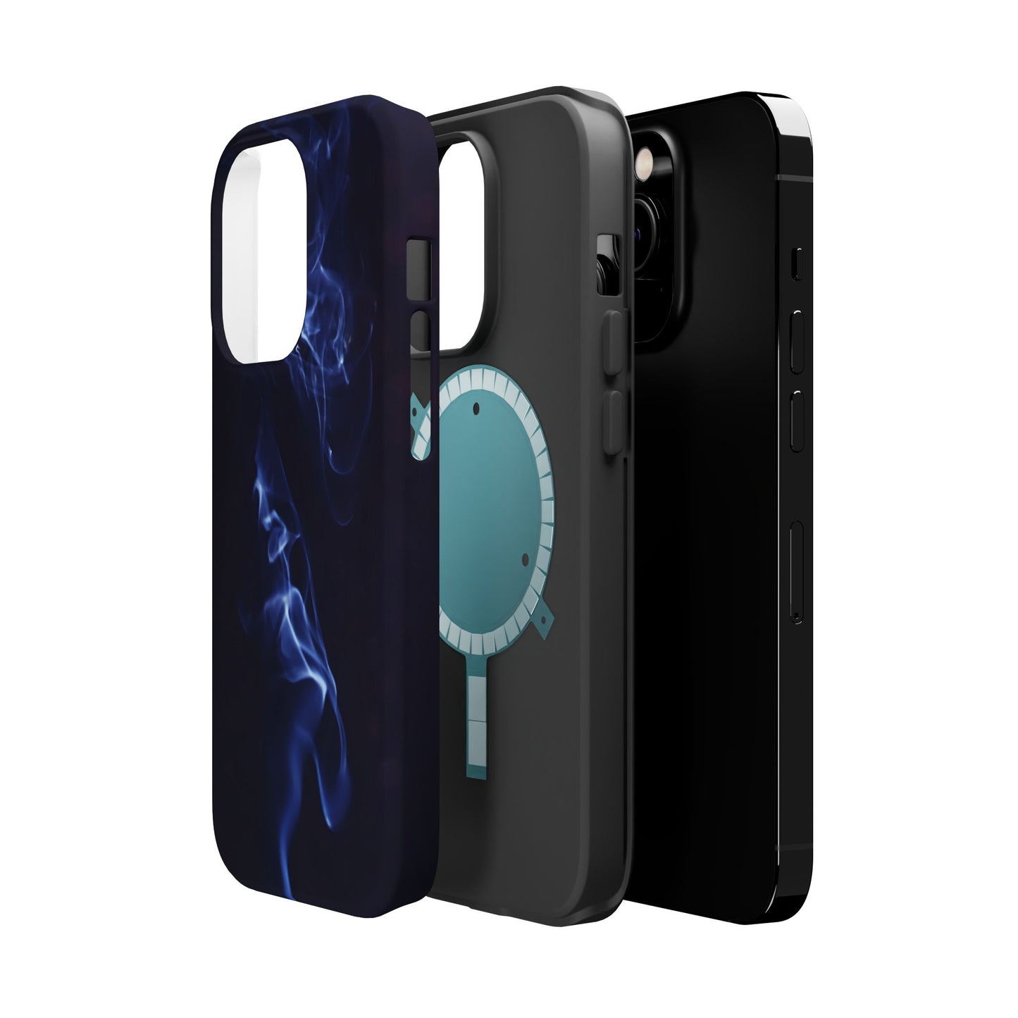 Elegant Smoke Design Magnetic Tough Cases for iPhone - Stylish Protection