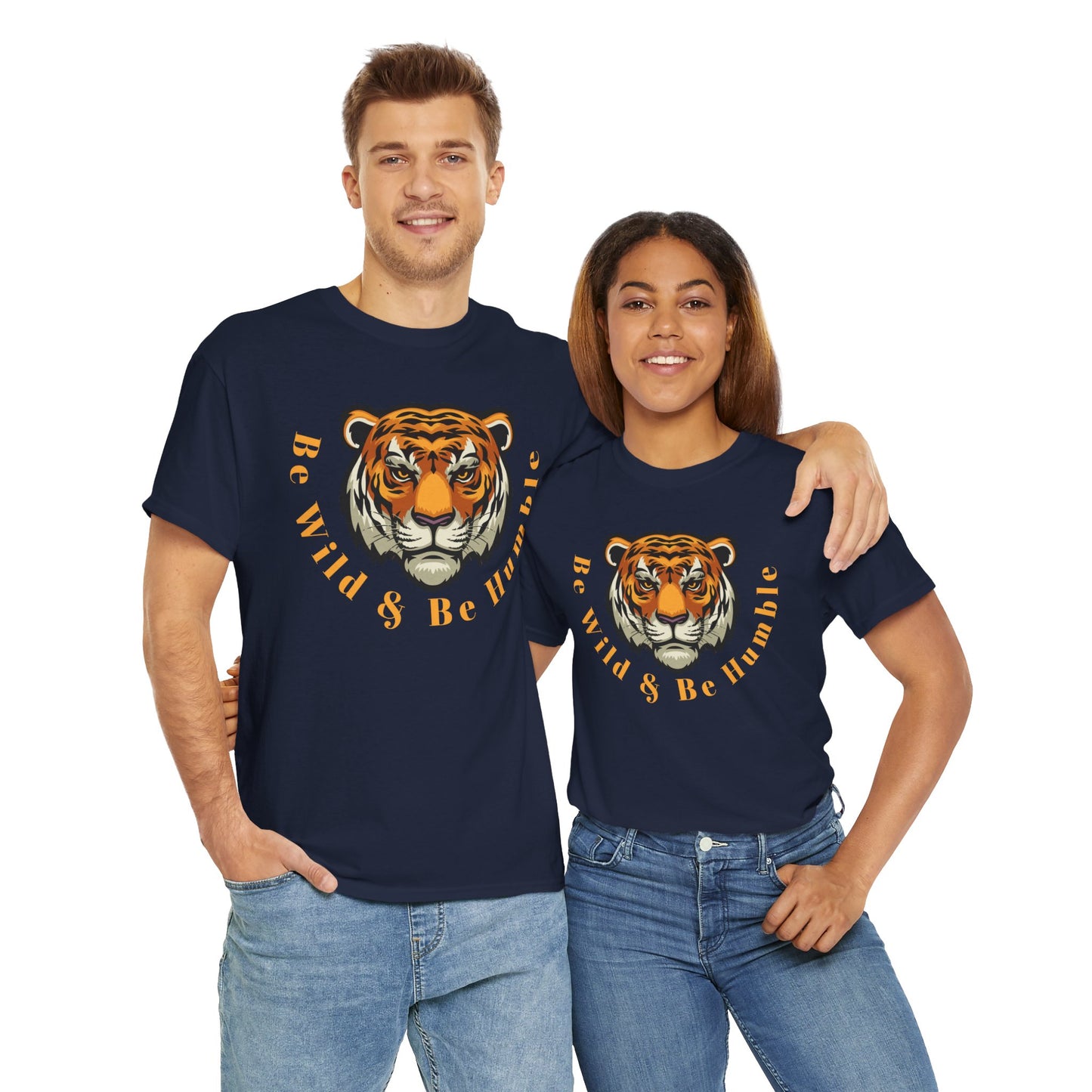 Be Wild & Be Humble Unisex Heavy Cotton Tee - Statement T-Shirt for Adventurers