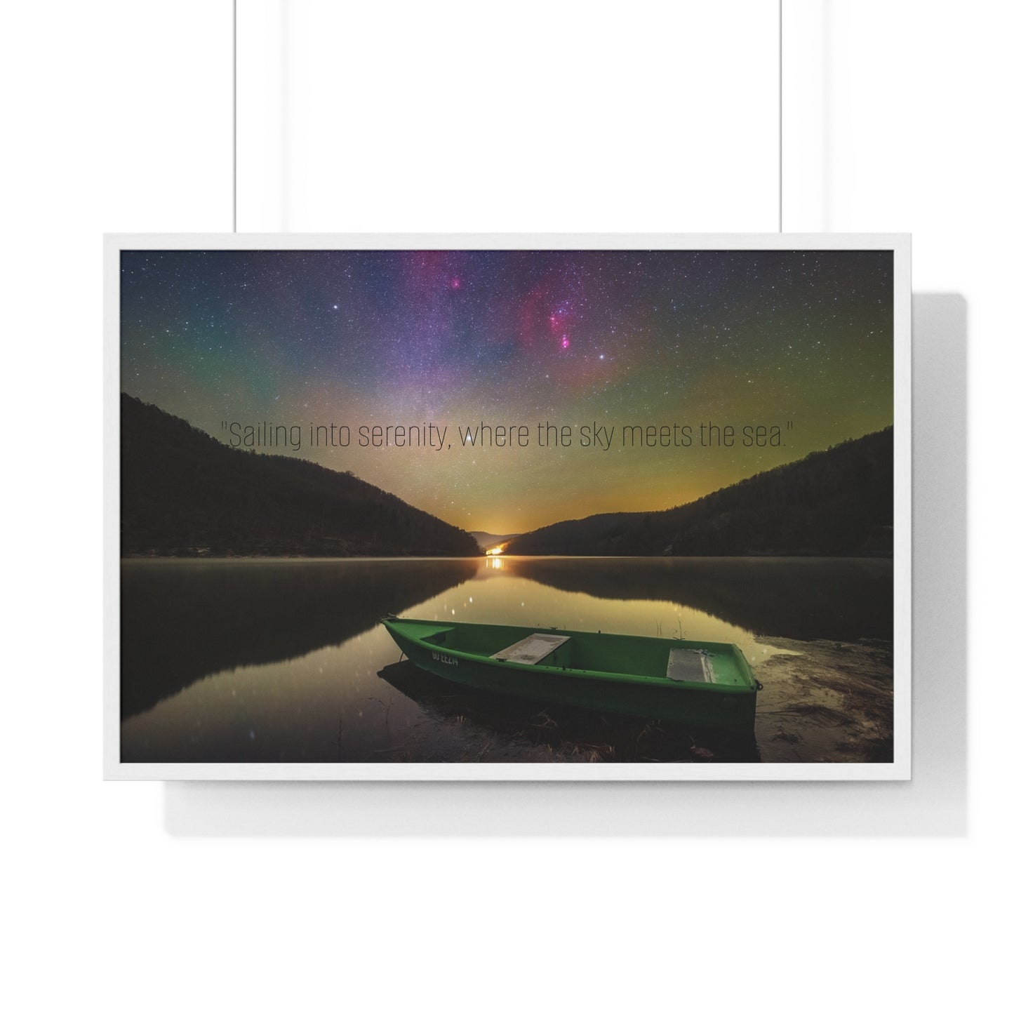 Framed Poster - Sailing into Serenity Art -  Frame - Multiple Sizes