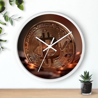 Bitcoin Wall Clock - Stylish Cryptocurrency Decor for Tech Lovers