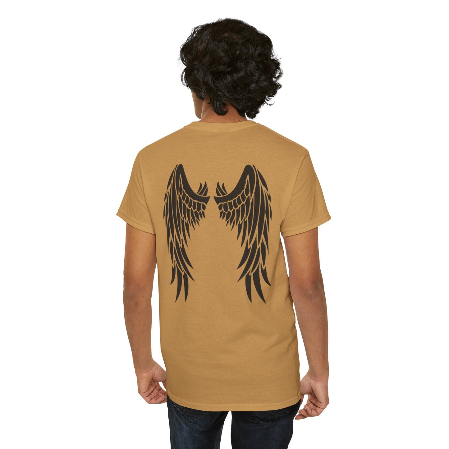 Be Brave Fly High Unisex Heavy Cotton Tee with Wings