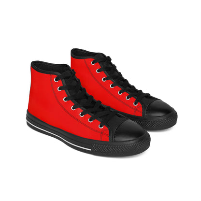 Vibrant Red Classic High-Top Sneakers for Everyday Style